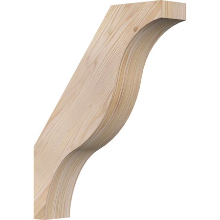 Ekena Millwork 3 1/2"W x 16"D x 20"H Funston Smooth Knee Brace, Douglas Fir BRC04X16X20FST00SDF